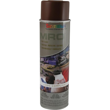 Seymour Midwest 20 oz MRO Industrial High Solids Spray Paint, Red Oxide Primer, 6PK SM620-1407